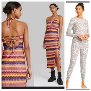 Bundles of NWT dress and pajama set fit s-m